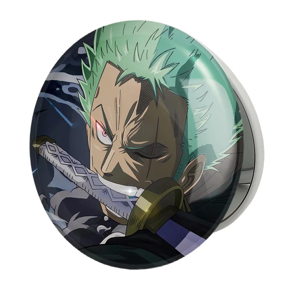 آینه جیبی خندالو طرح رورونا زورو انیمه وان پیس One Piece مدل تاشو کد 11435