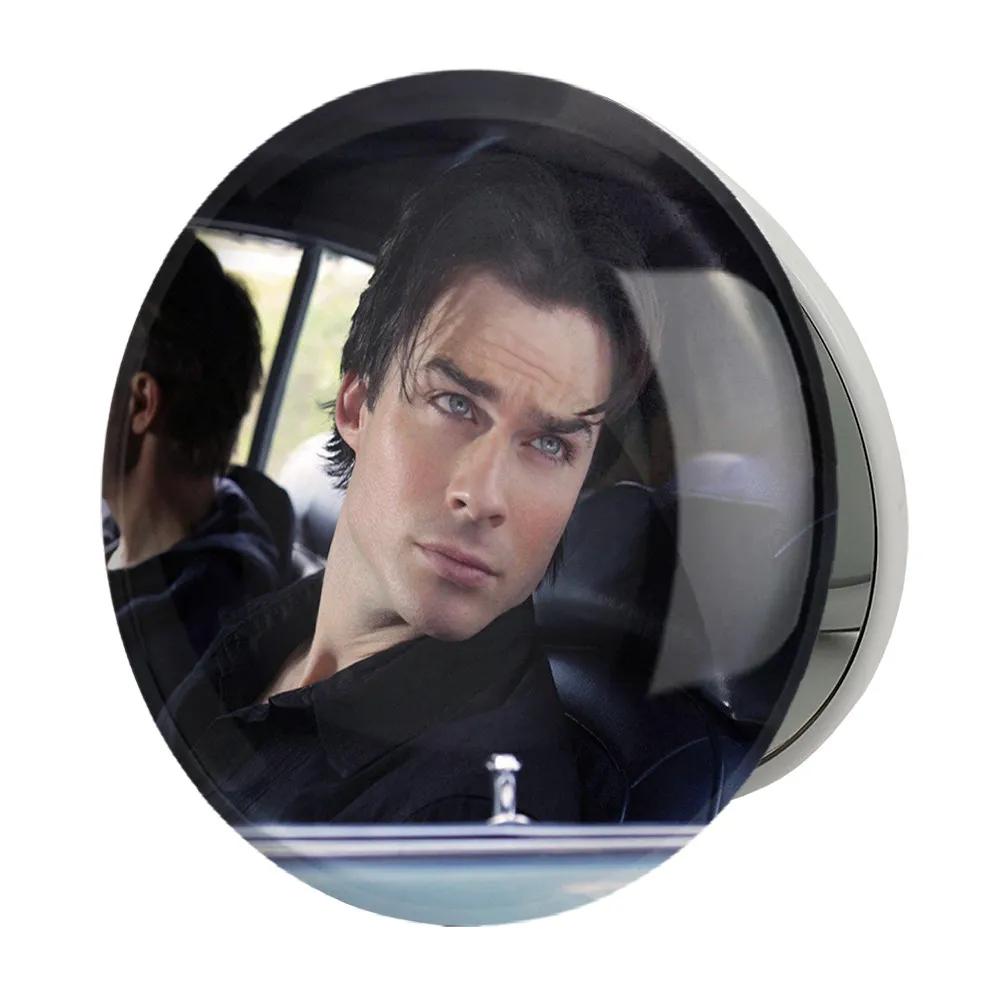 آینه جیبی خندالو طرح دیمون سالواتوره خاطرات یک خون آشام  The Vampire Diaries  مدل تاشو کد 23695