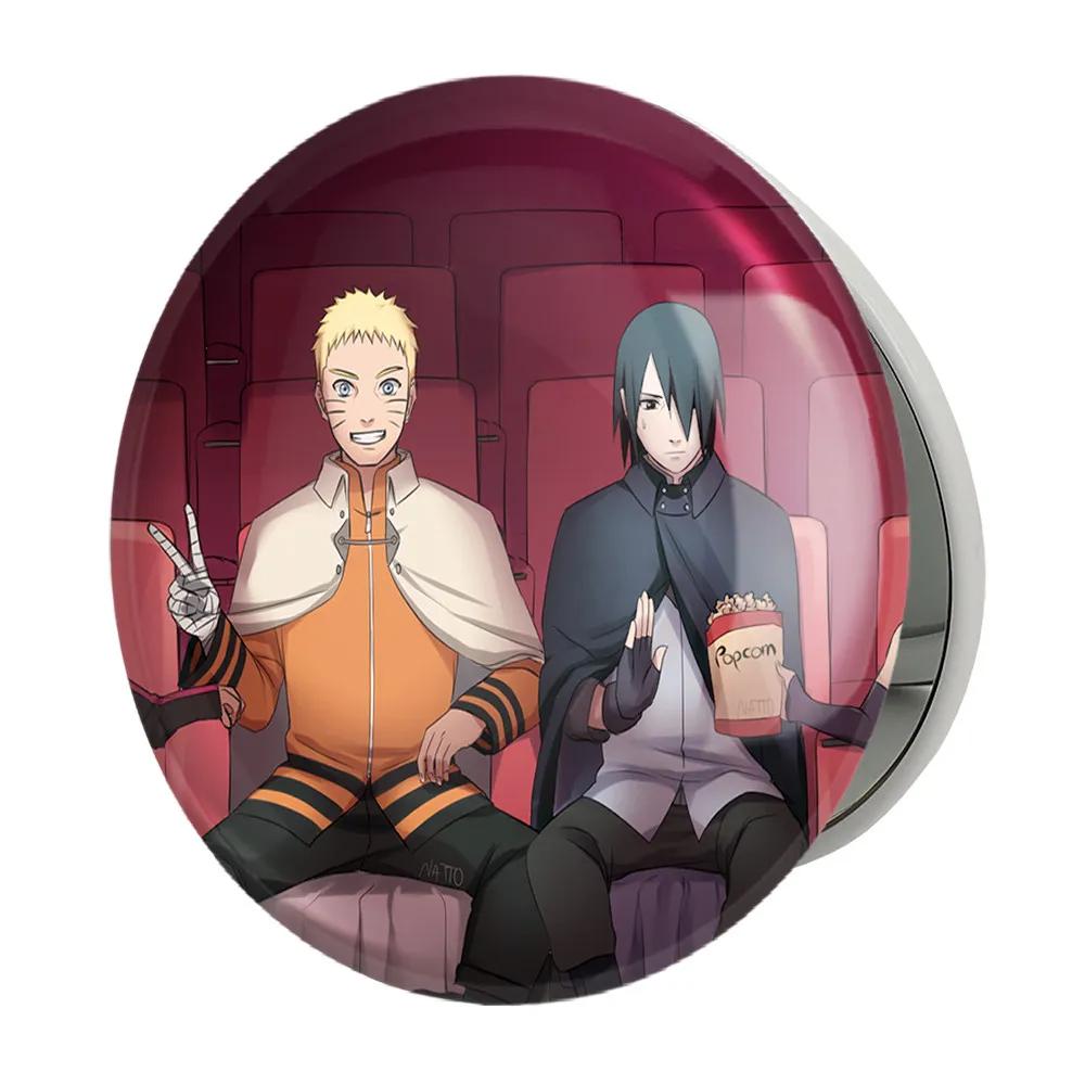 آینه جیبی خندالو طرح ساسکه و ناروتو انیمه بوروتو Boruto مدل تاشو کد 13144