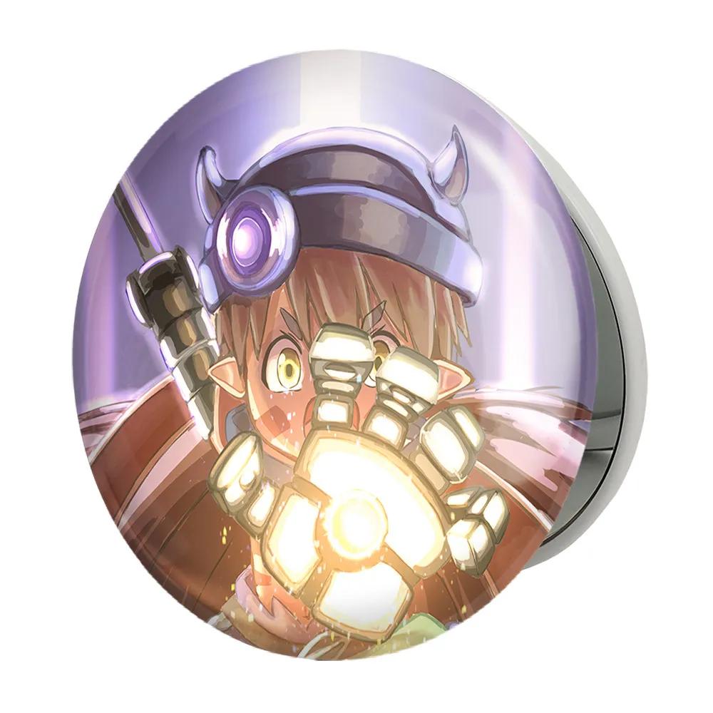 آینه جیبی خندالو طرح ریگ انیمه ساخته شده در پرتگاه Made in Abyss مدل تاشو کد 22130