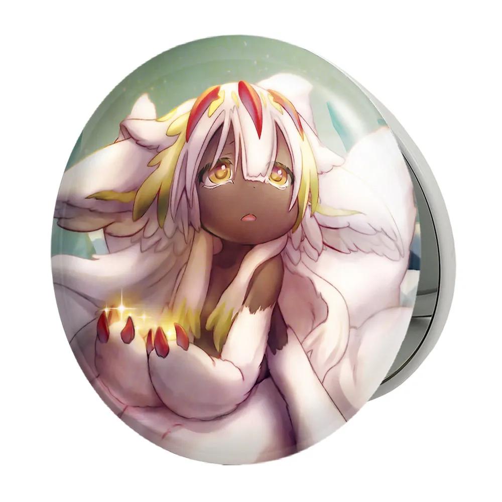 آینه جیبی خندالو طرح فاپوتا انیمه ساخته شده در پرتگاه Made in Abyss مدل تاشو کد 22109