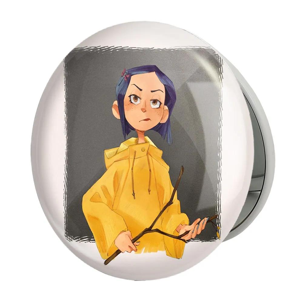آینه جیبی خندالو طرح کورالاین Coraline مدل تاشو کد 20786