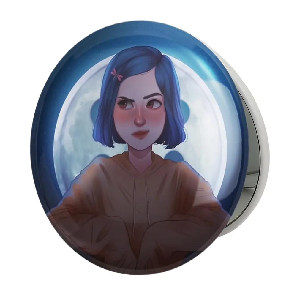 آینه جیبی خندالو طرح کورالاین Coraline مدل تاشو کد 20793