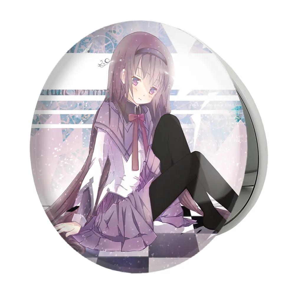 آینه جیبی خندالو طرح همورا اکامی انیمه مادوکا مجیکا Madoka Magica مدل تاشو کد 18369
