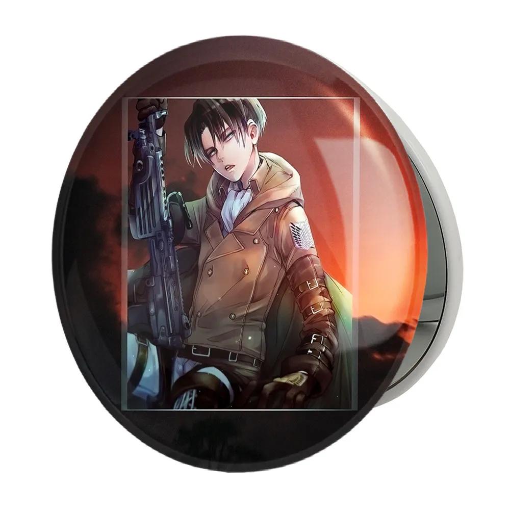 آینه جیبی خندالو طرح لیوای انیمه اتک آن تایتان Attack on Titan مدل تاشو کد 18581