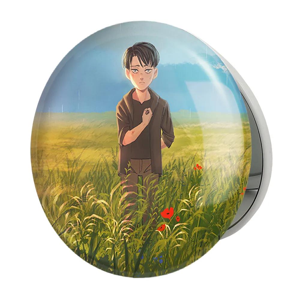 آینه جیبی خندالو طرح لیوای انیمه اتک آن تایتان Attack on Titan مدل تاشو کد 18588