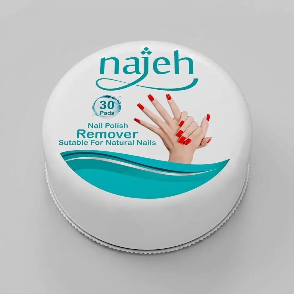 پد لاک پاک کن ناژه مدل 001 بسته 30 عددی — تصویر ۱