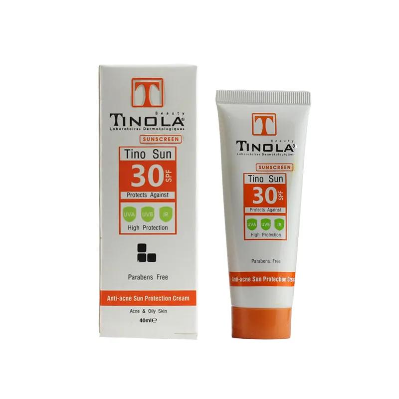 کرم ضد آفتاب بدون رنگ تینولا بیوتی SPF 30 مدل Tino Sun ‌مناسب پوست‌های چرب و مختلط حجم 40 میلی‌لیتر — تصویر ۳