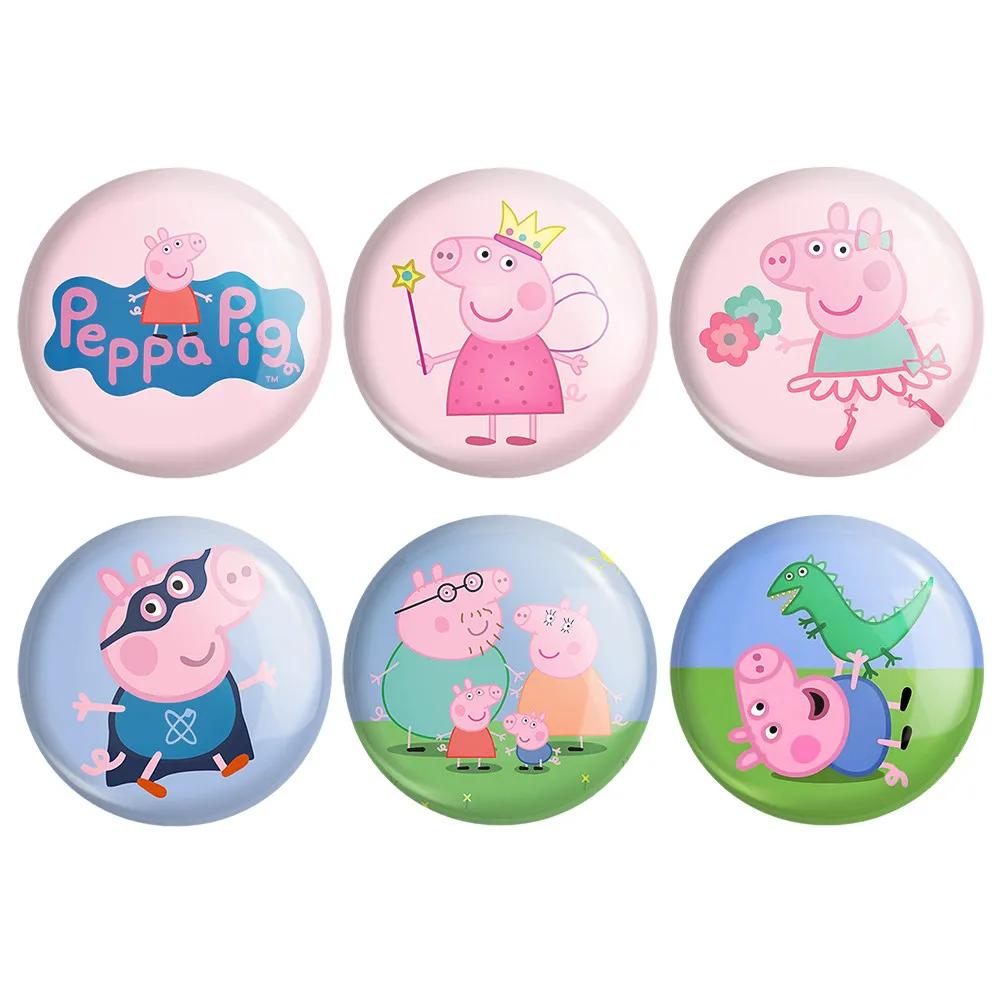 مگنت خندالو طرح انیمیشن پپاپیگ Peppa pig کد 1340B مجموعه 6 عددی