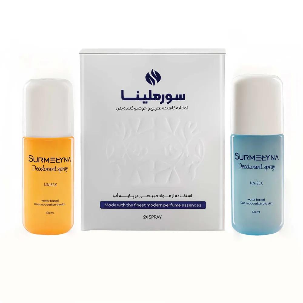 اسپری ضد تعریق سورملینا مدل pks حجم 120 میلی لیتر بسته 2 عددی — تصویر ۲
