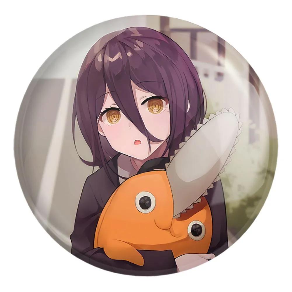 پیکسل خندالو طرح ریزه انیمه مرد اره ای Chainsaw Man کد 17953 مدل بزرگ