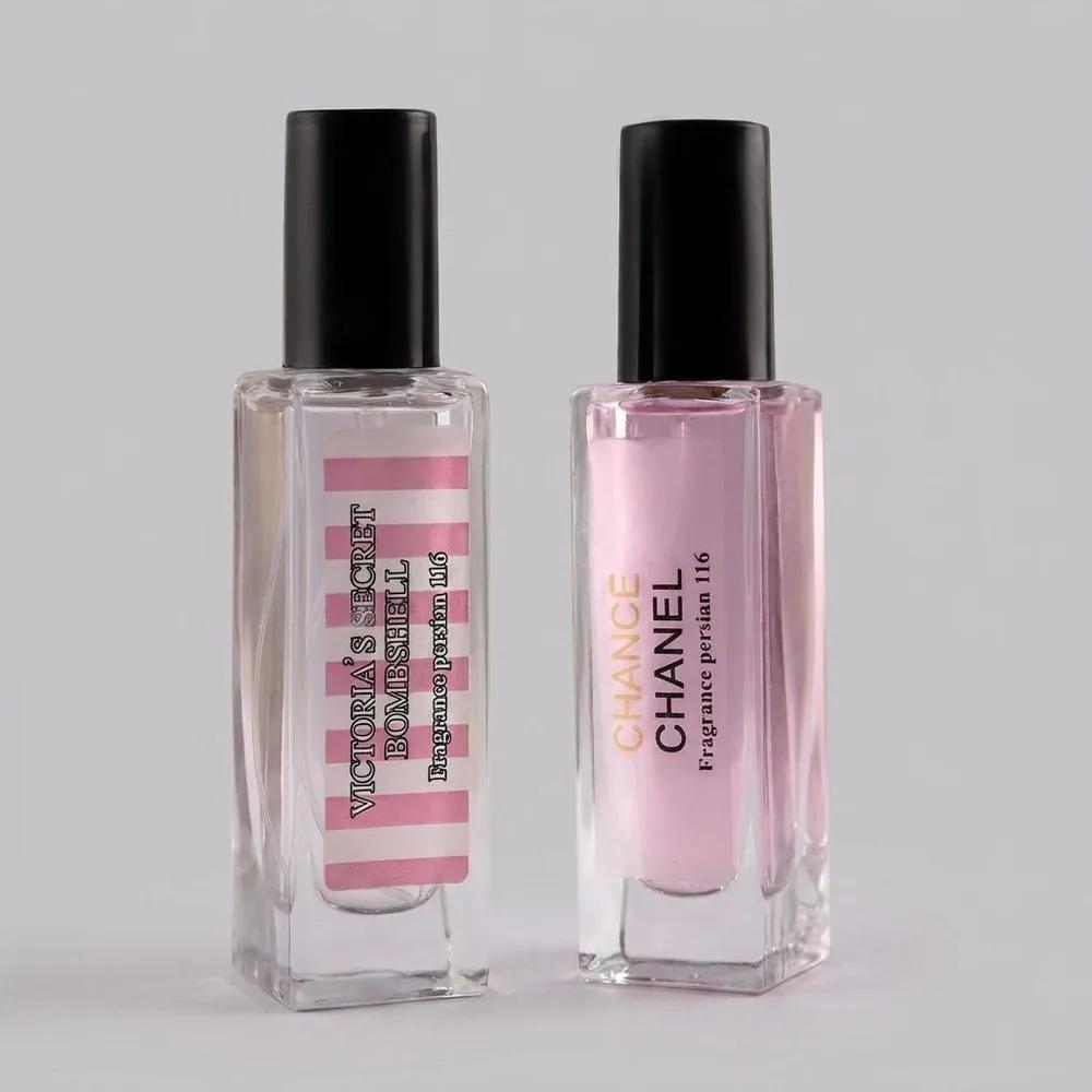 عطر جیبی زنانه فراگرنس پرشیا 116 مدل شنل چنس حجم 30 میلی‌لیتر به همراه عطر جیبی زنانه فراگرنس پرشیا 116 مدل ویکتوریا سکرت بامب شل