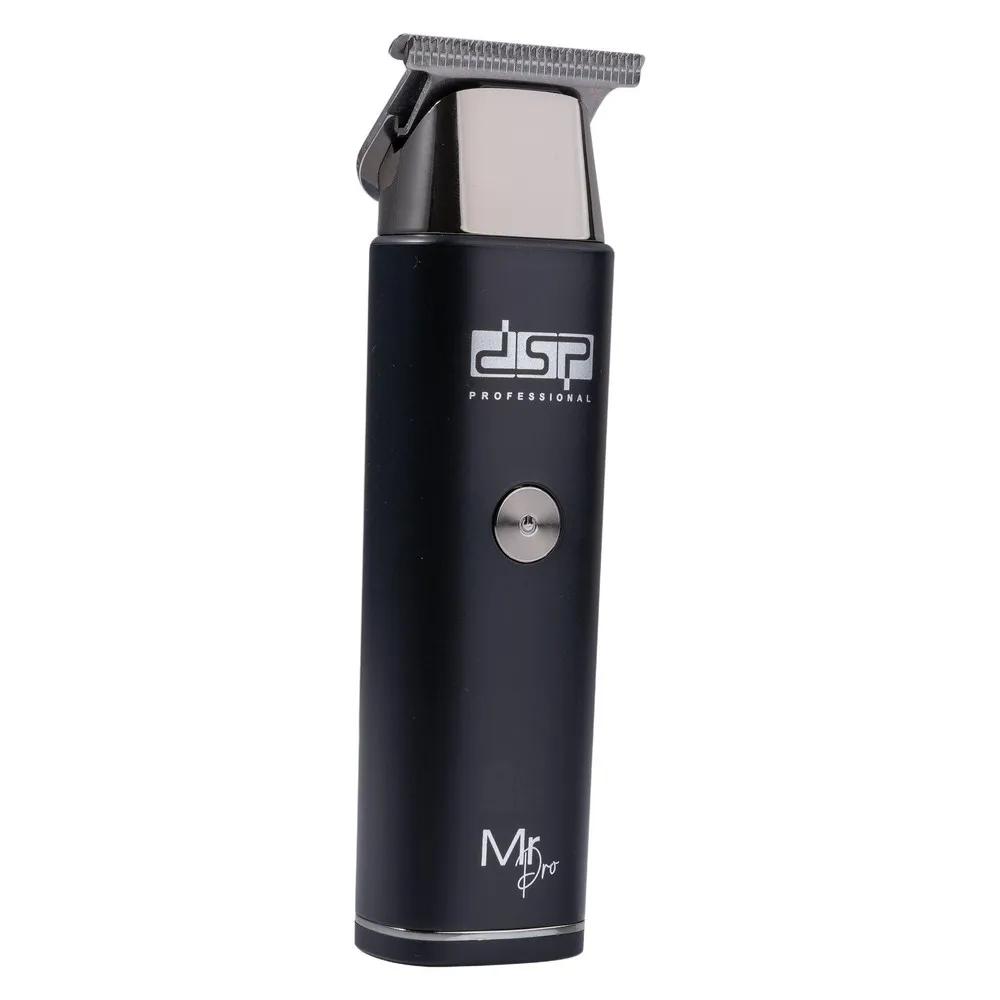 ماشین اصلاح موی سر و صورت دی اس پی مدل 91095 با تیغه استیل ضدزنگ، موتور 6700 دور در دقیقه، باتری لیتیومی 600mAh، شارژ و استفاده 120 دقیقه‌ای، صفحه نمایش شارژ و عملکرد توربو همراه با 3 شانه 1.5، 3 و 4.5 میلی‌متری — تصویر ۱