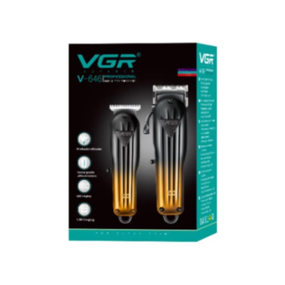 ماشین اصلاح موی سر و صورت وی جی ار مدل V-646 مجموعه دو عددی — تصویر ۴