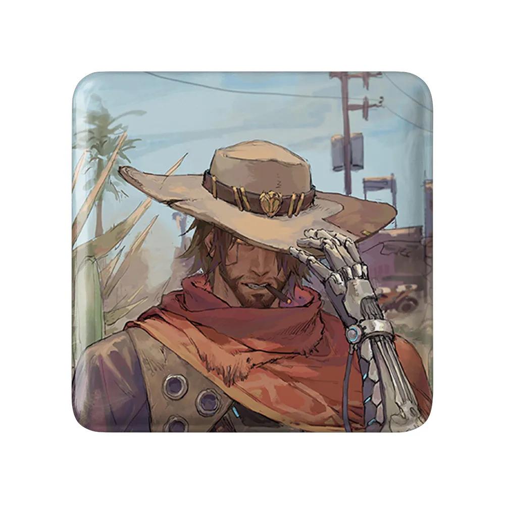مگنت خندالو طرح بازی اورواچ (Overwatch) مدل مربعی کد 31602