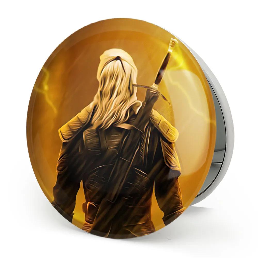 آینه جیبی خندالو طرح گرالت سریال ویچر Witcher مدل تاشو کد 28502