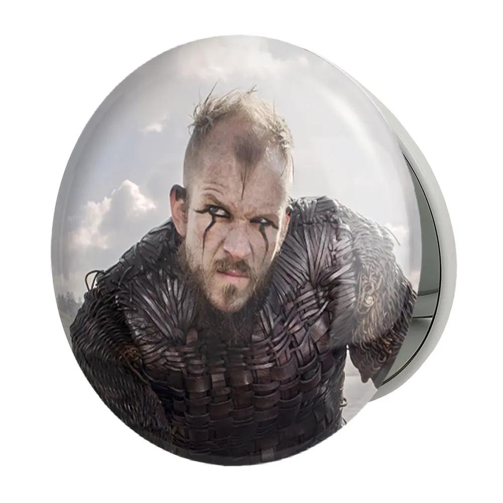 آینه جیبی خندالو طرح فلوکی سریال وایکینگ ها Vikings مدل تاشو کد 29111
