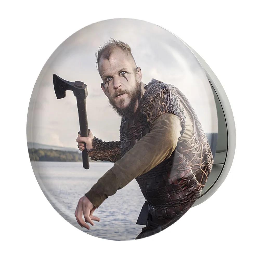 آینه جیبی خندالو طرح فلوکی سریال وایکینگ ها Vikings مدل تاشو کد 29122