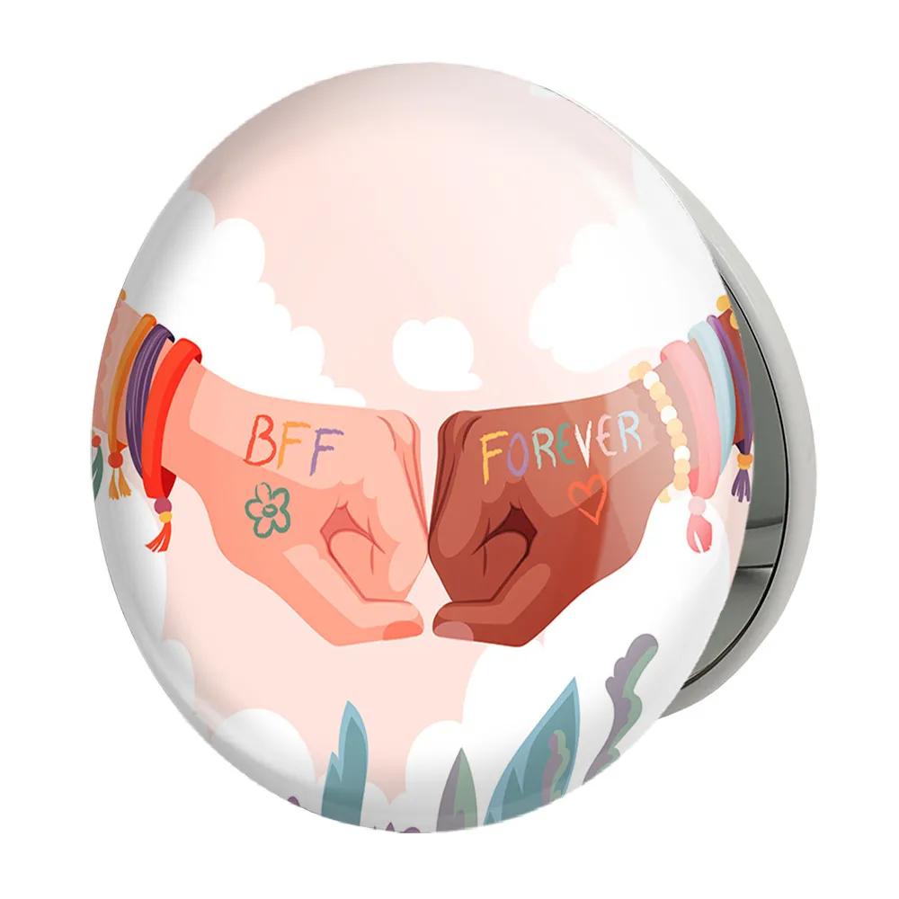 آینه جیبی خندالو طرح بهترین دوستان Best Friends مدل تاشو کد 29604