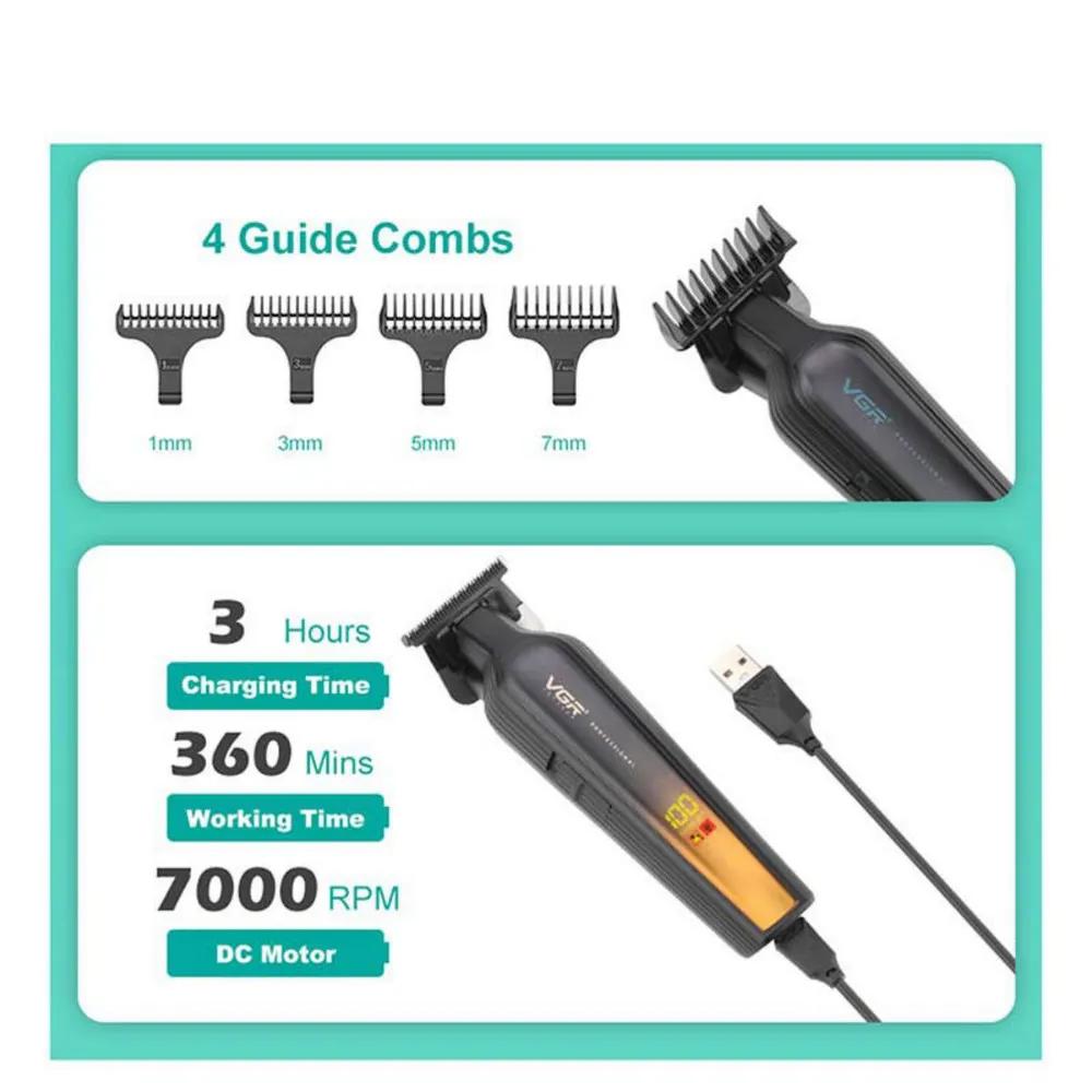 ماشین اصلاح موی سر و صورت شارژی وی جی ار مدل V-930 — تصویر ۳
