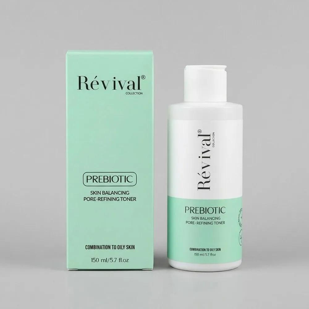 تونر پاک‌کننده صورت کلکسیون رویوال مدل Prebiotic مناسب برای پوست چرب و مختلط حجم 150 میلی‌لیتر