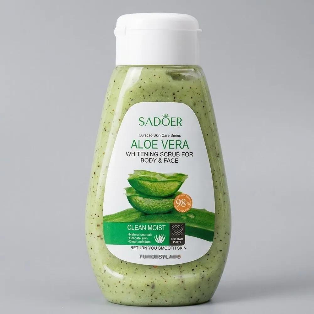 ژل اسکراب صورت و بدن سادور مدل Aloe Vera مناسب برای انواع پوست وزن 300 گرم — تصویر ۱