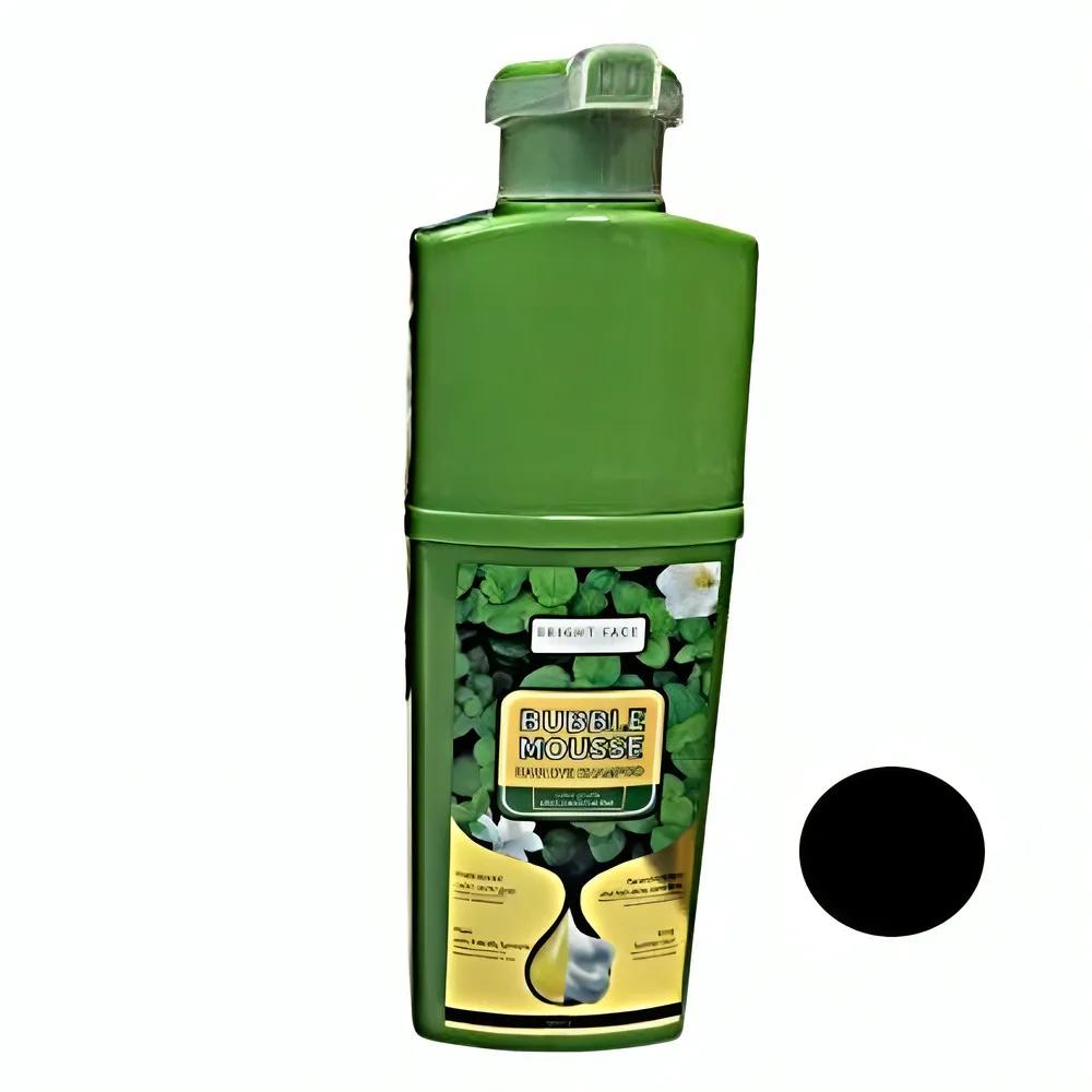 شامپو رنگ مو بابل موس مدل BRIGHT FACE رنگ مشکی حجم 500 میلی لیتر