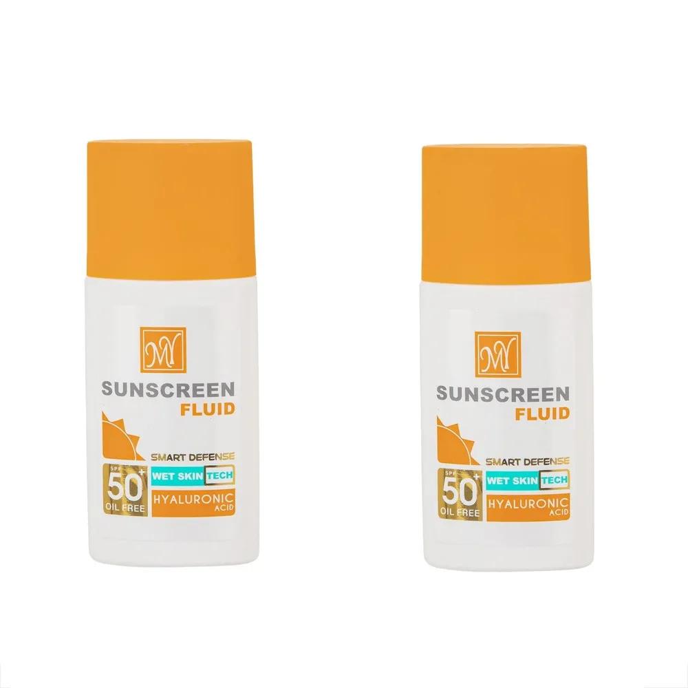 کرم ضد افتاب بی رنگ مای SPF50 مدل SKY محافظ UVA ،UVB و PA+++ مناسب برای انواع پوست‌ حجم 50 میلی‌لیتر بسته 2 عددی — تصویر ۱