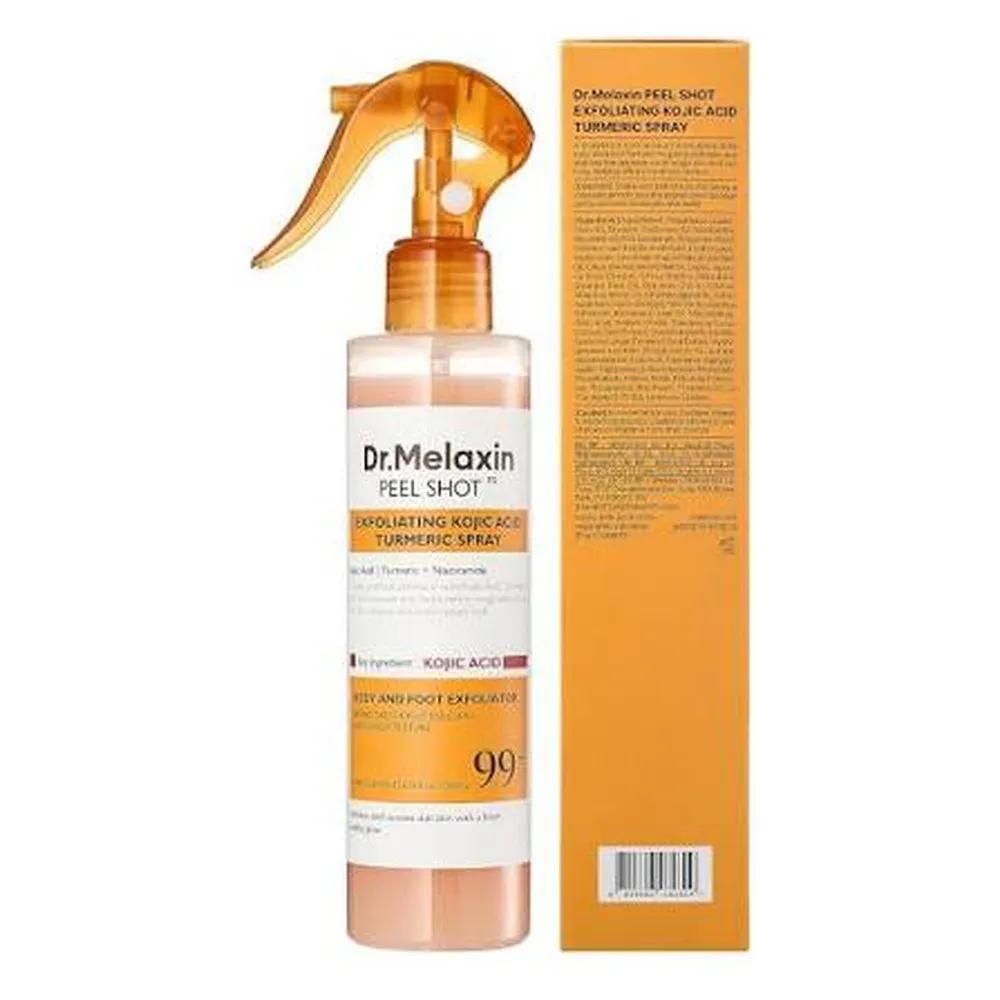 اسپری لایه بردار صورت دکتر ملاکسین مدل Exfoliating Kojic Acid مناسب برای پوست مختلط و چرب وزن 200 گرم — تصویر ۳