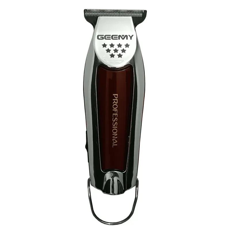 ماشین اصلاح موی سر و صورت جیمی مدل GM 855 با تیغه استیل ضد زنگ، باتری لیتیوم یون، دو سرعت موتور قابل تنظیم، منبع تغذیه برق و باتری قابل شارژ، همراه با 3 عدد شانه متحرک و طراحی ارگونومیک — تصویر ۱