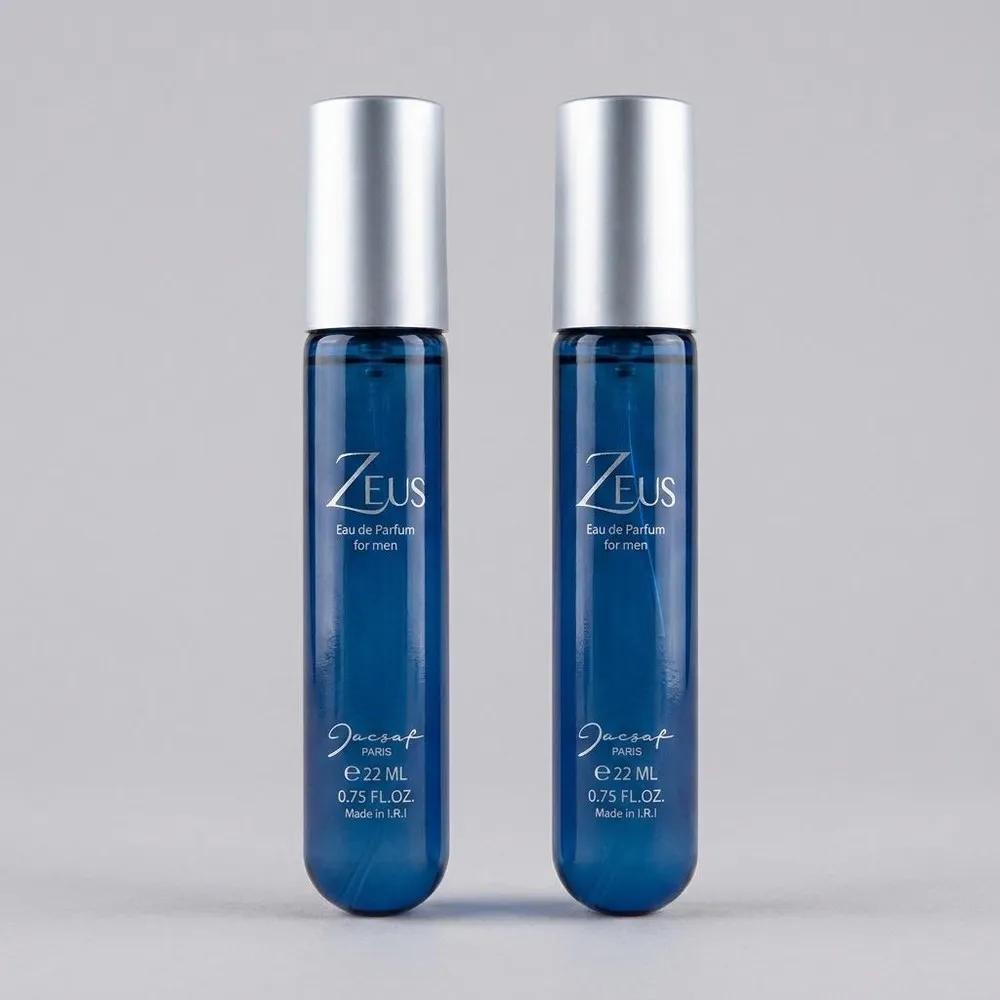 عطر جیبی مردانه ژک ساف مدل زئوس حجم 22 میلی لیتر بسته 2 عددی
