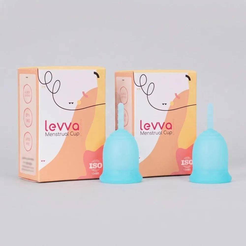 کاپ قاعدگی لیوا فارما مدل Plus سایز کوچک مجموعه 2 عددی — تصویر ۱