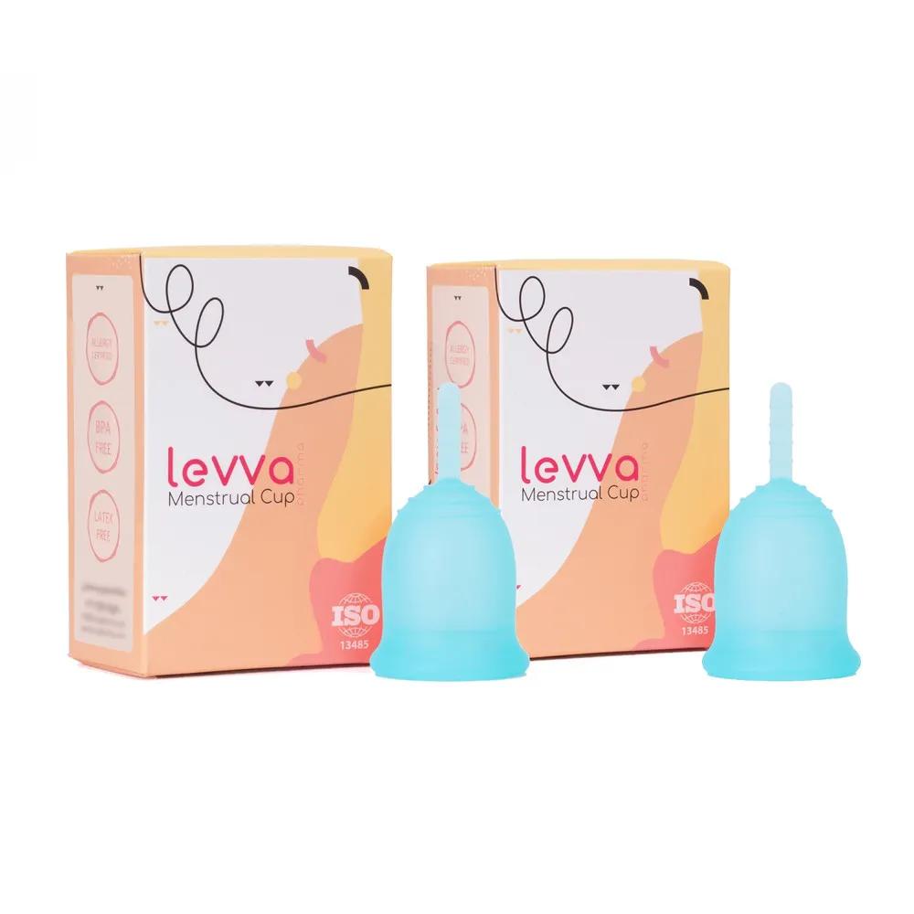 کاپ قاعدگی لیوا فارما مدل Plus سایز کوچک مجموعه 2 عددی — تصویر ۲