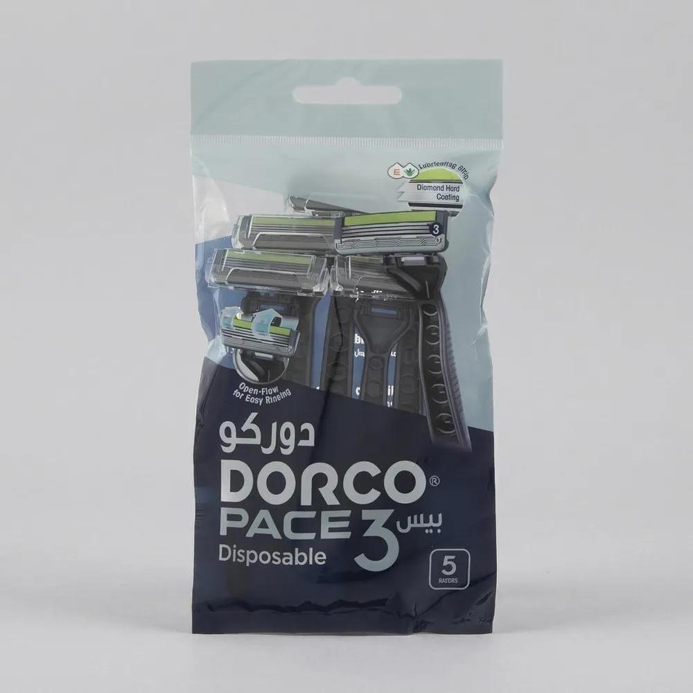خودتراش دورکو مدل Pace 3 Disposable تحت لیسانس بسته 5 عددی