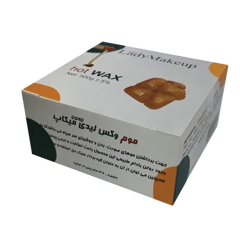 وکس موبر لیدی میکاپ مدل عسل و روغن بادام وزن 500 گرم بسته 12 عددی — تصویر ۱