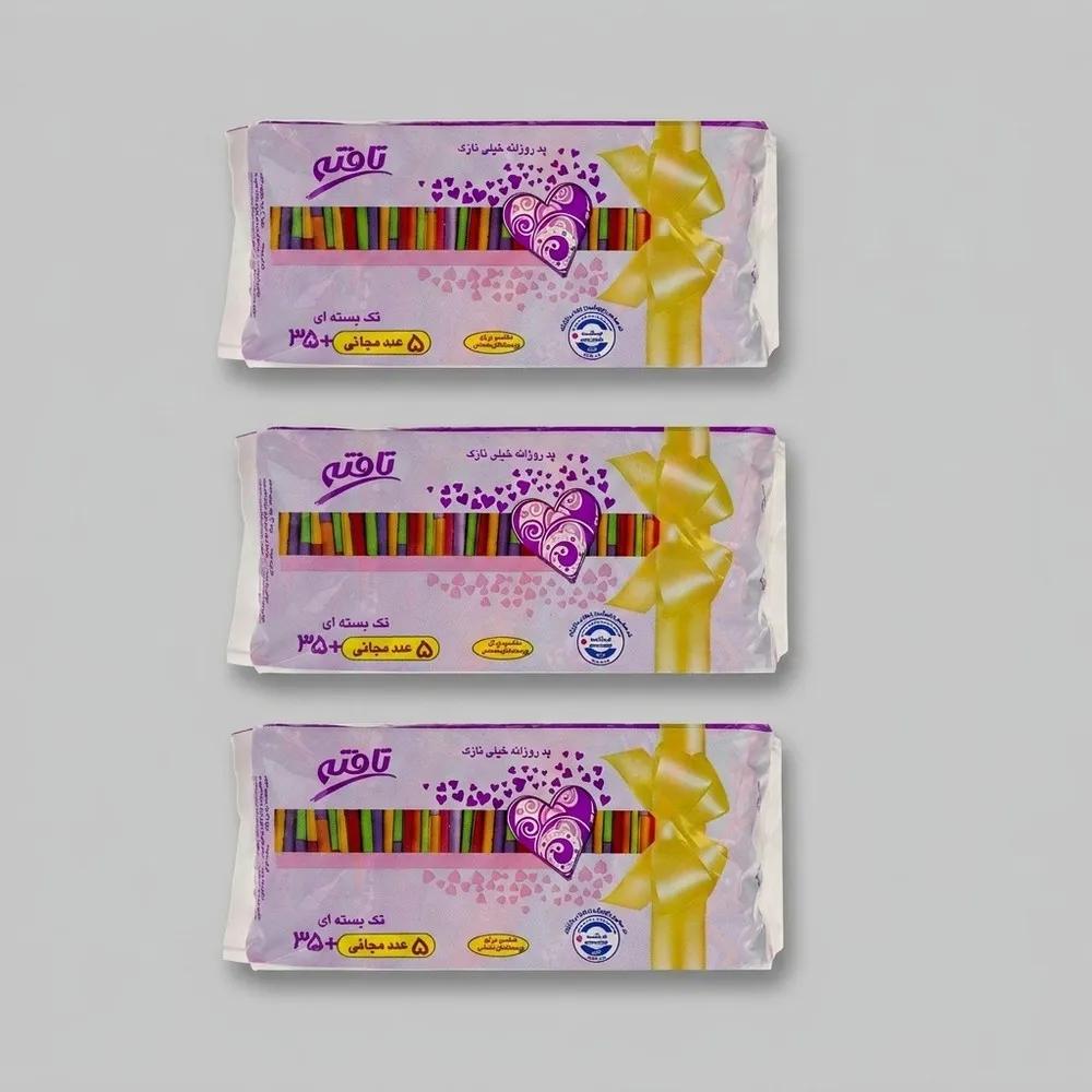 پد بهداشتی روزانه تافته مدل UltraThin مجموعه 3 عددی — تصویر ۱