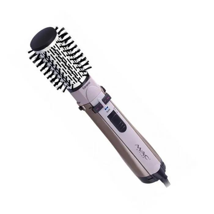 سشوار برس‌دار چرخشی مک استایلر مدل MC-6620 با توان 1000 وات، المنت سرامیکی، موتور DC، قابلیت باد سرد، به همراه دو سری اضافه
