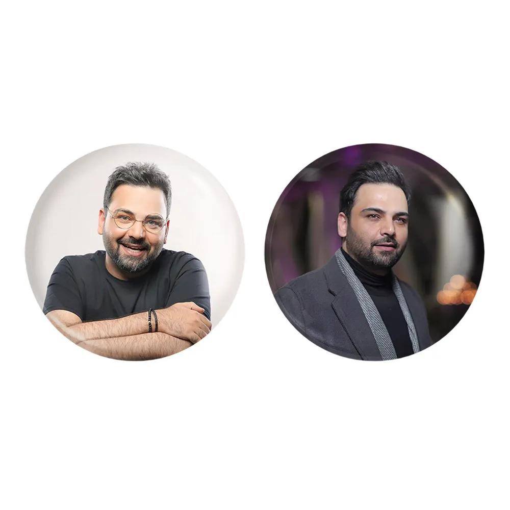 مگنت خندالو مدل احسان علیخانی کد 63716372 مجموعه 2 عددی