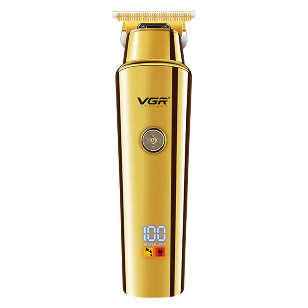 ماشین اصلاح موی سر و صورت وی جی آر مدل V-947 با تیغه استیل ضد زنگ، باتری لیتیوم یونی 2000 میلی‌آمپر، 500 دقیقه استفاده پس از شارژ، طراحی ارگونومیک و قابلیت اصلاح حجم زن — تصویر ۱