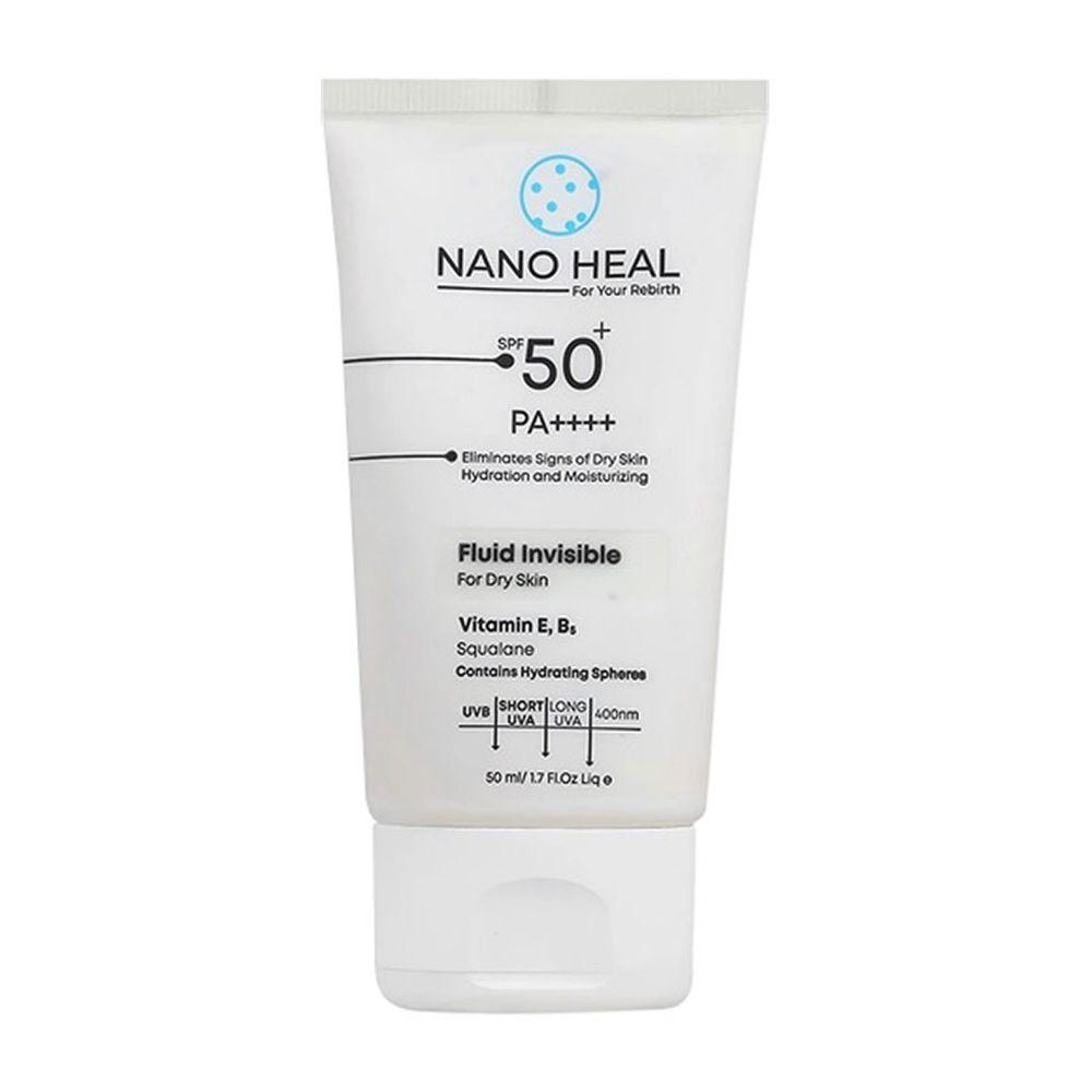 ضد آفتاب فلوئیدی بی رنگ مناسب پوست خشک با SPF50 حجم 50 میلی لیتر