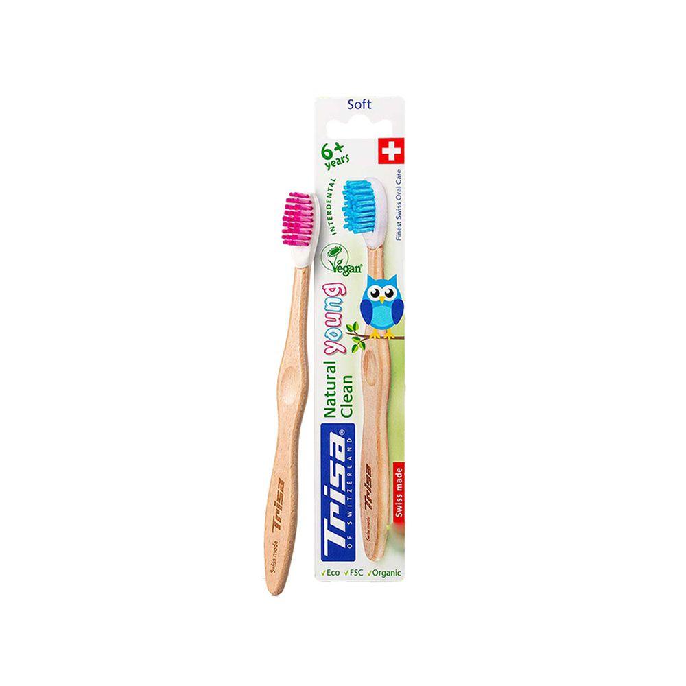 مسواک مدل Natural Clean Junior با برس نرم تریزا — تصویر ۴