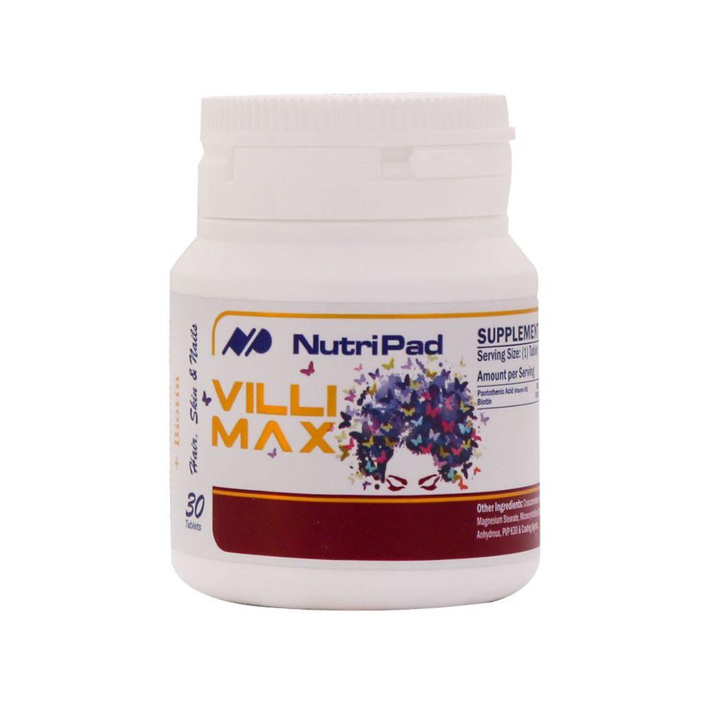 قرص Villi Max بسته 30 عددی نوتری پاد — تصویر ۱