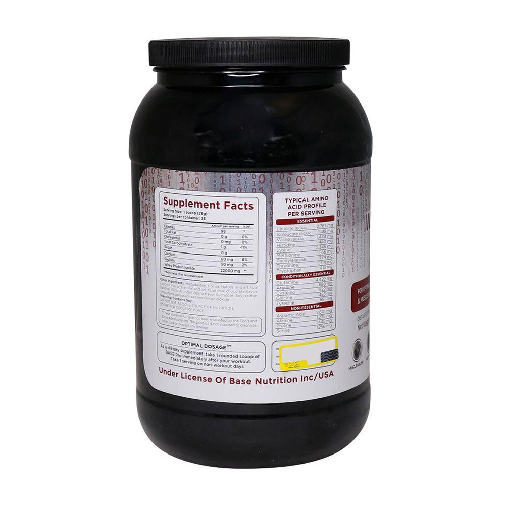 پودر پروتئین مدل Isolate Pro سری Clean با طعم شکلات وزن 910 گرم بیس نوتریشن — تصویر ۲