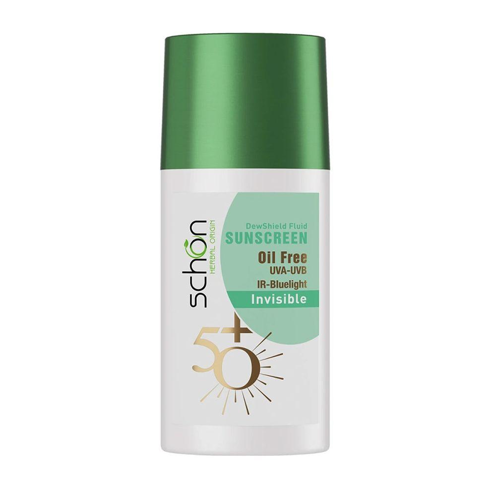 فلوئید ضد آفتاب بی رنگ مدل Dew Shield با Spf50 حجم 50 میلی لیتر