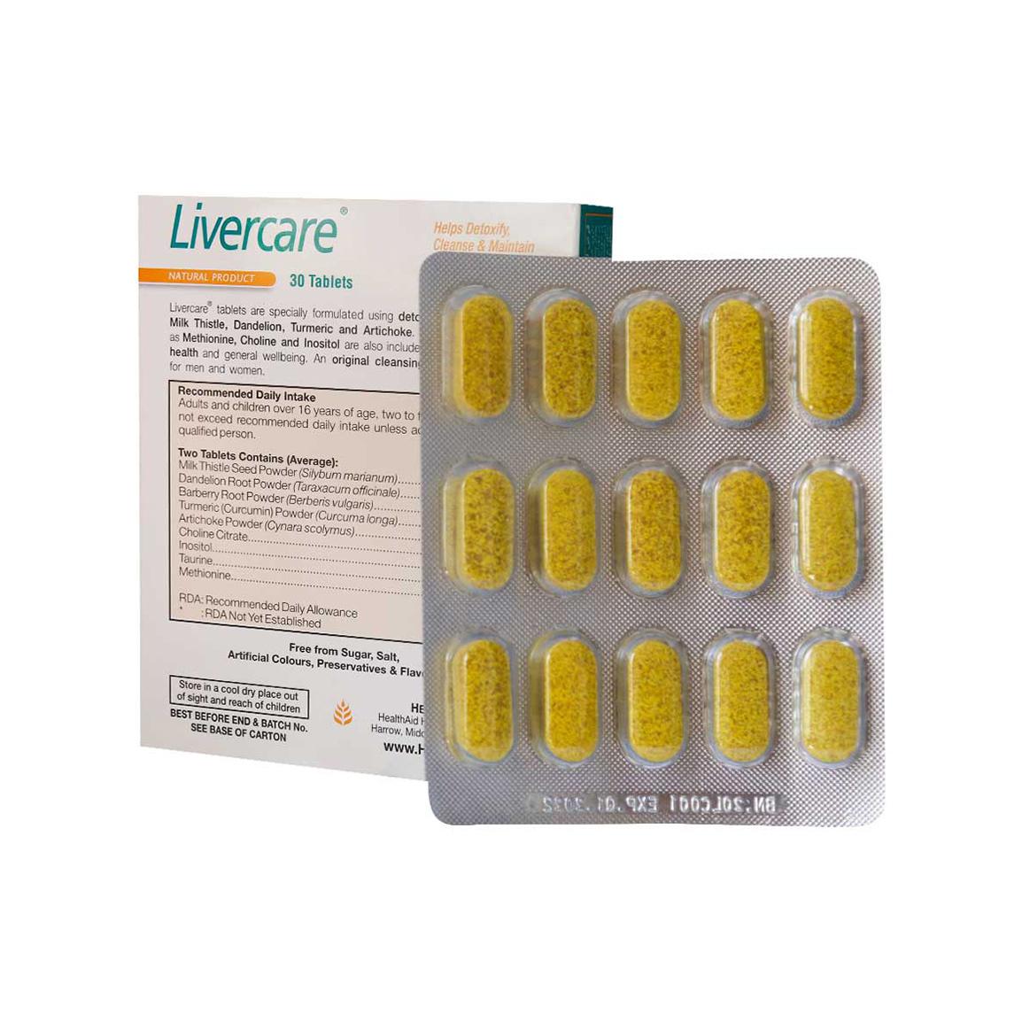 قرص مدل Livercare بسته 30 عددی