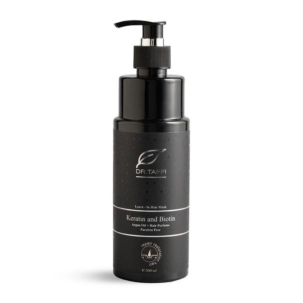 ماسک مو ترمیم کننده مدل Keratin And Biotin مناسب مو رنگ شده و آسیب دیده حجم 500 میلی لیتر