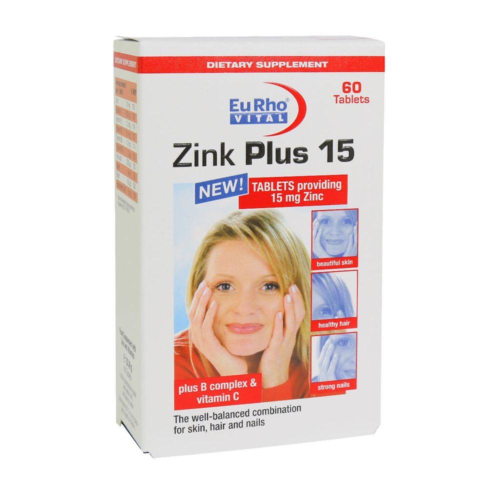 قرص Zink Plus 15 بسته 60 عددی