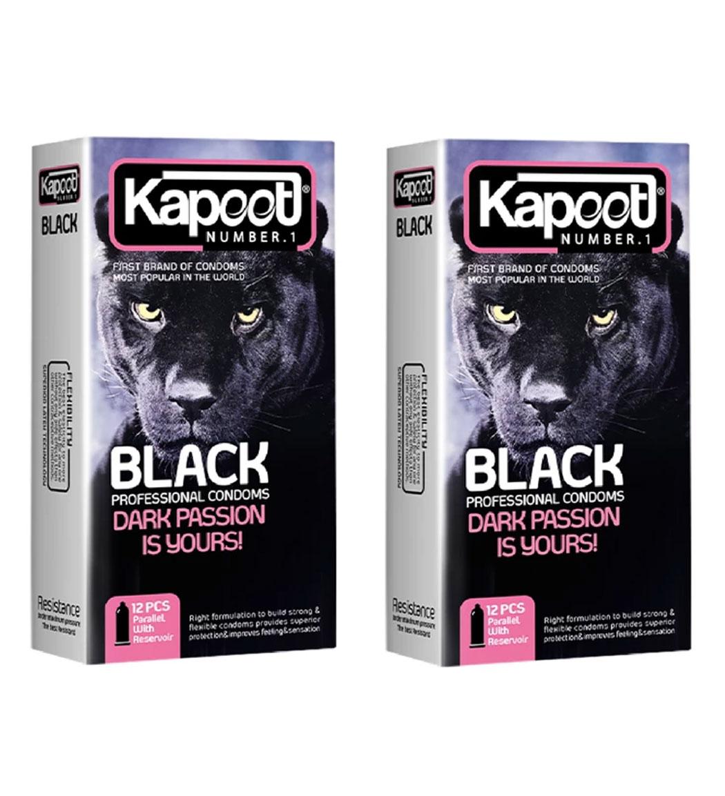 پک کاندوم 2 عددی Black ultra safe