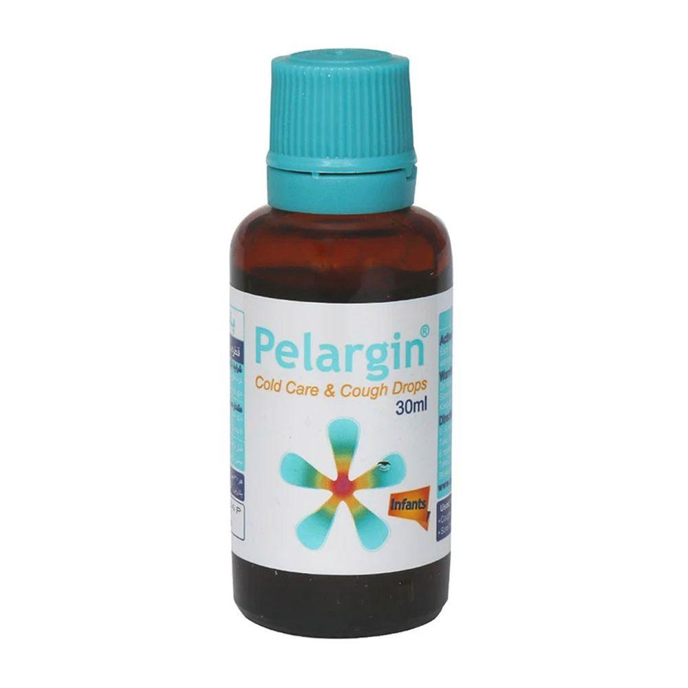 قطره سرما خوردگی و ضد سرفه مدل Pelargin حجم 30 میلی لیتر