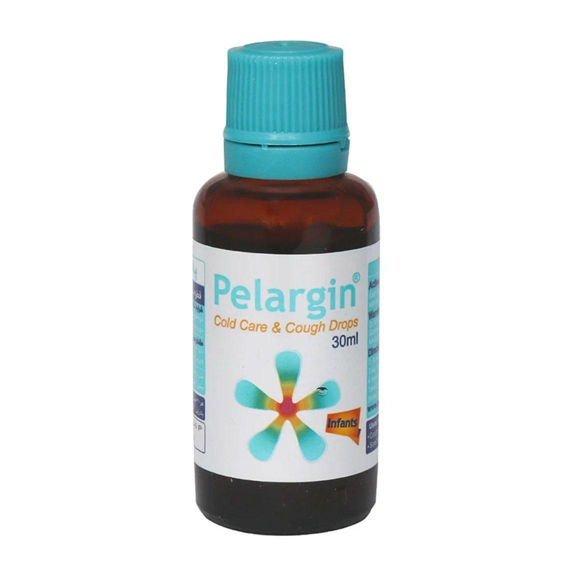قطره سرما خوردگی و ضد سرفه مدل Pelargin حجم 30 میلی لیتر